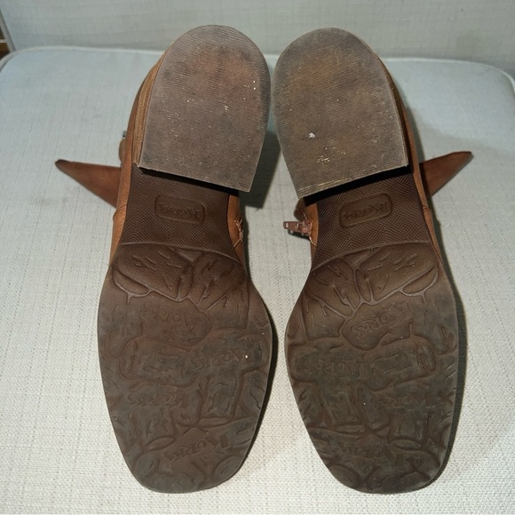 Korks Kork-Ease Marci Block High Heel Buckle Ankle Booties Brown 8.5M - Picture 9 of 11